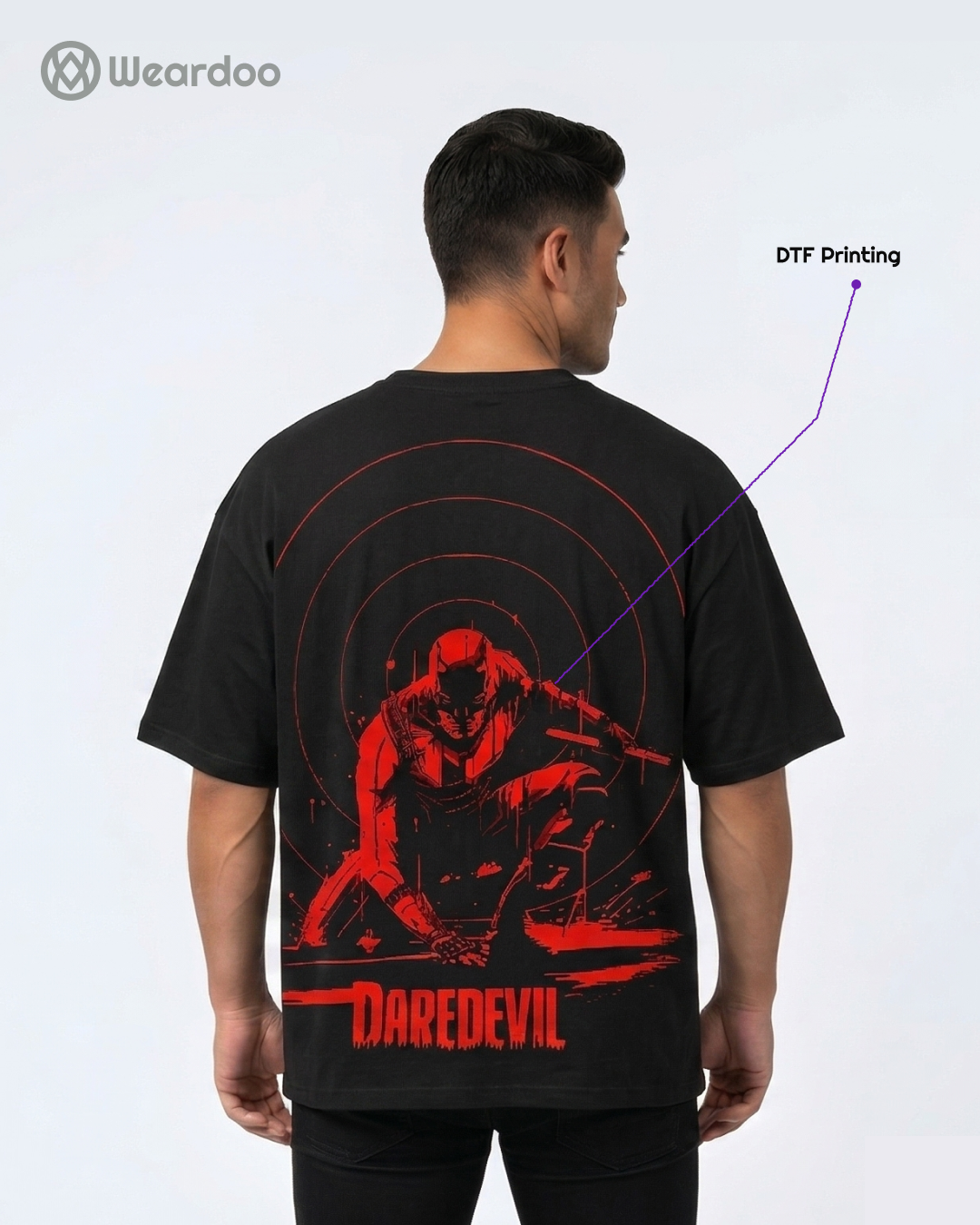 Daredevil Born Again Oversized Graphic T-Shirt