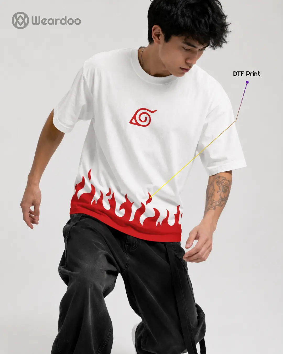 Naruto : Fourth Hokage Oversized T-Shirt